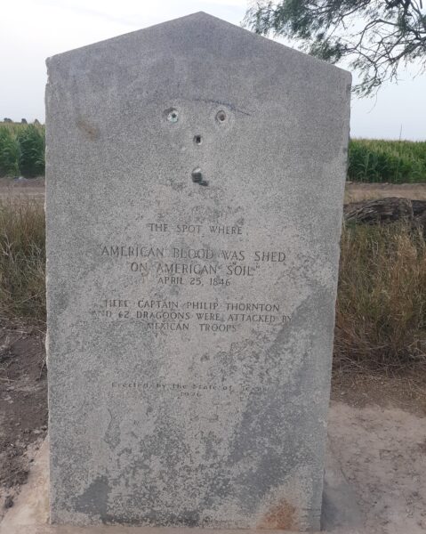 “AMERICAN BLOOD WAS SHED ON AMERICAN SOIL” MEMORIAL