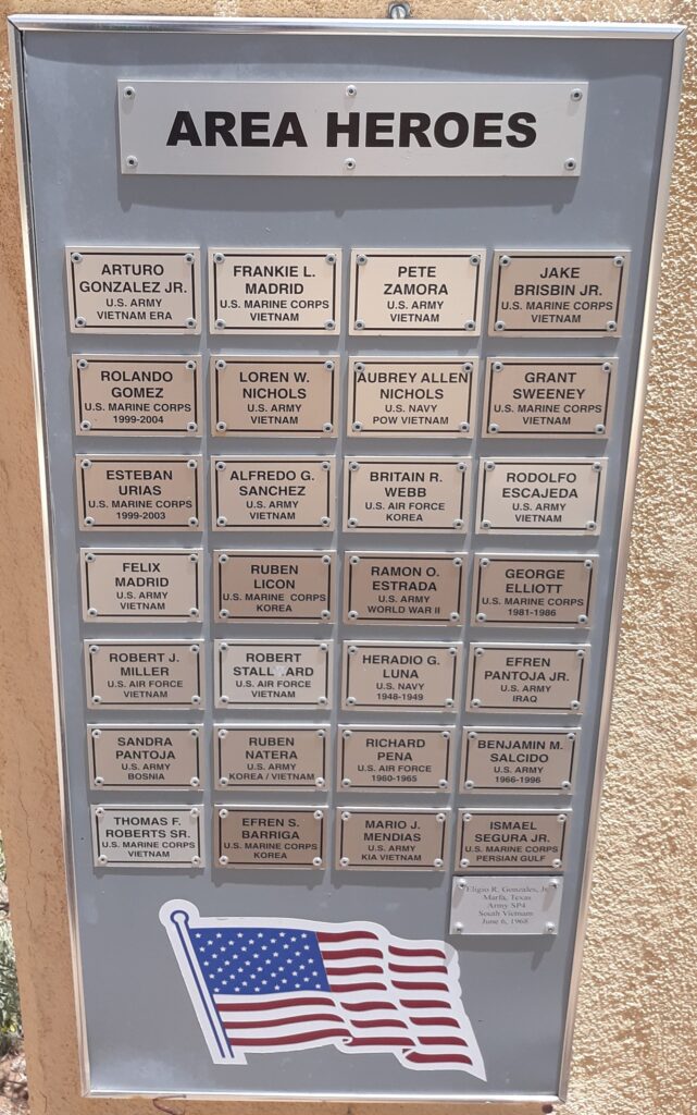 VALENTINE VETERANS MEMORIAL PLAQUE C