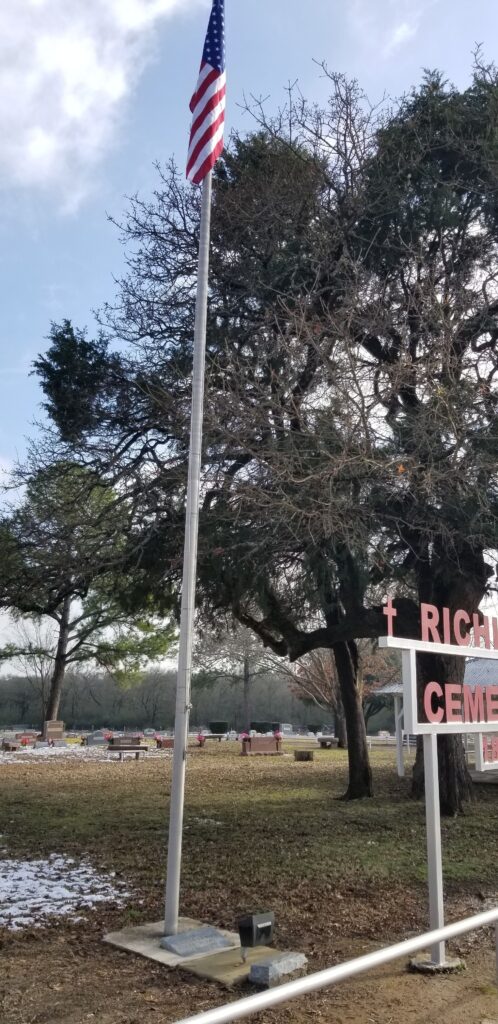 1ST LT CHARLES W. HUNTER WAR MEMORIAL FLAGPOLE