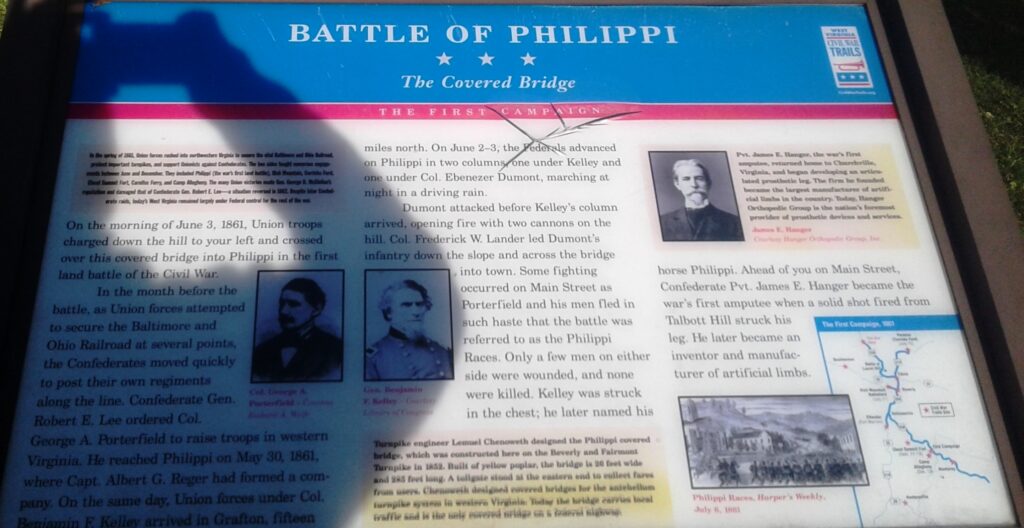 BATTLE OF PHILIPPI WAR MEMORIAL PANEL