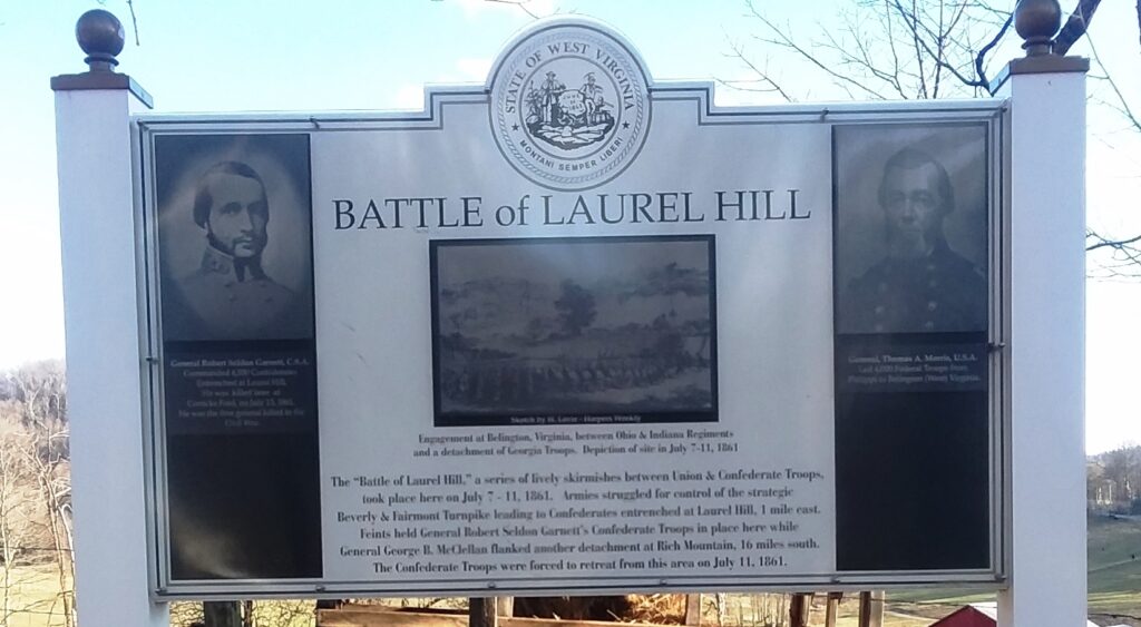 BATTLE OF LAUREL HILL WAR MEMORIAL MARKER