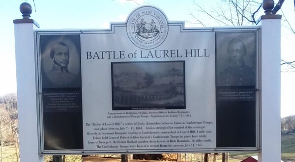 BATTLE OF LAUREL HILL WAR MEMORIAL MARKER