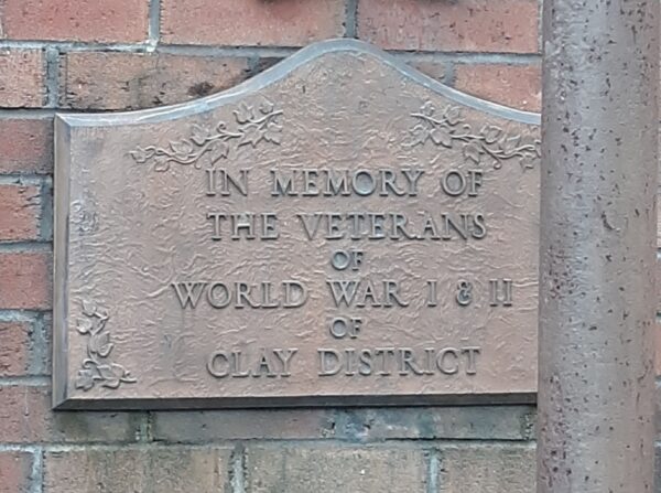 LITTLETON, WAR VETERANS MEMORIAL PLAQUE A