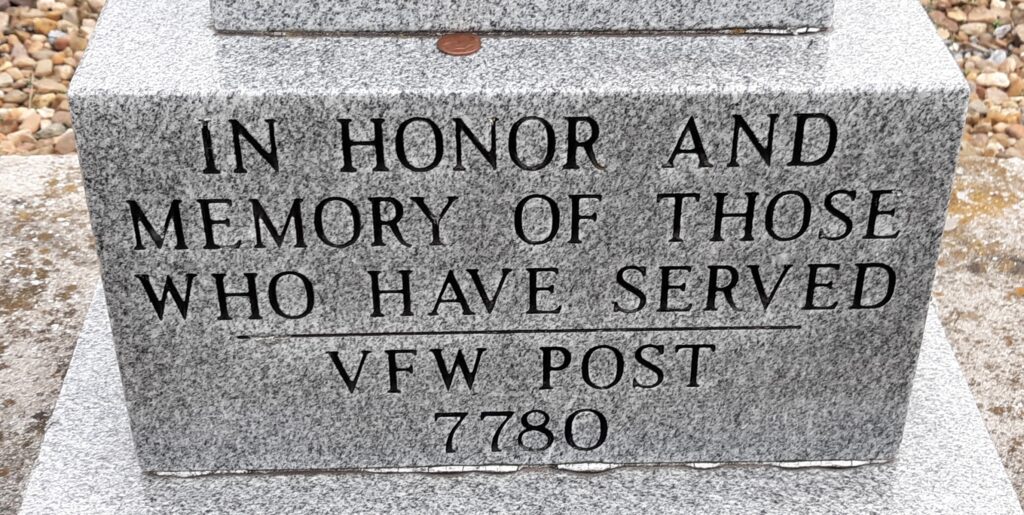 VFW POST 7780 VETERANS MEMORIAL STONE