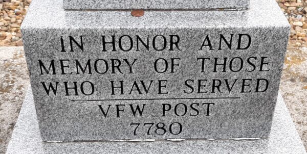 VFW POST 7780 VETERANS MEMORIAL STONE