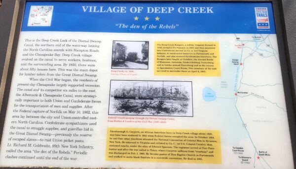 VILLAGE OF DEEP CREEK WAR MEMORIAL PANEL