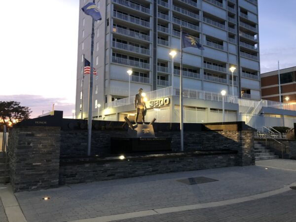 NAVY SEAL MONUMENT NIGHTTIME