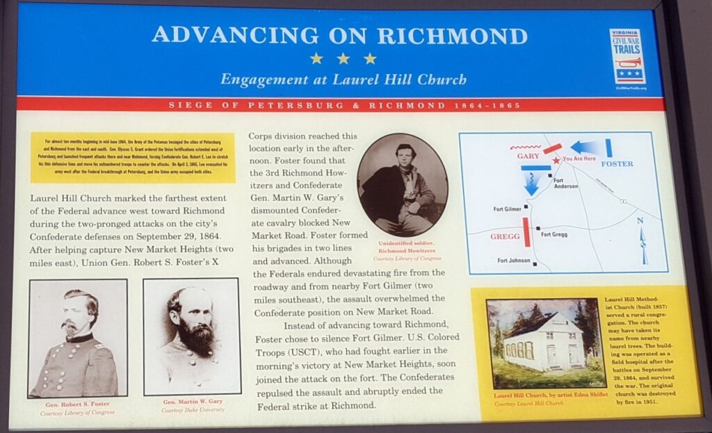 ADVANCING ON RICHMOND WAR MEMORIAL PANEL