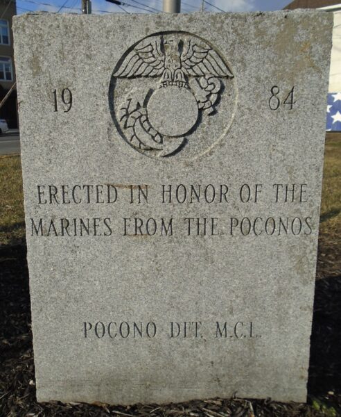 MONROE COUNTY PENNA WORLD WAR MEMORIAL STONE C