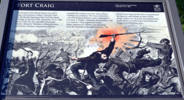 FORT CRAIG BATTLE AND SIEGE OF MUNFORDVILLE MEMORIAL PANEL