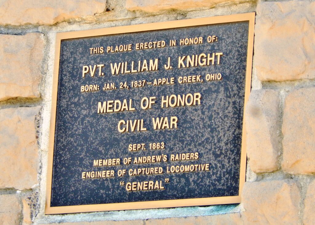 PVT. WILLIAM J. KNIGHT MEDAL OF HONOR WAR MEMORIAL PLAQUE