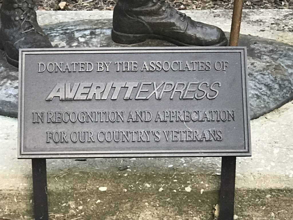 AVERITTEXPRESS VETERANS MEMORIAL PLAQUE