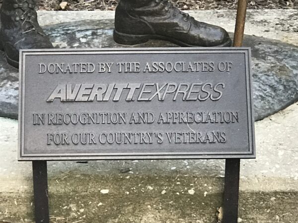 AVERITTEXPRESS VETERANS MEMORIAL PLAQUE