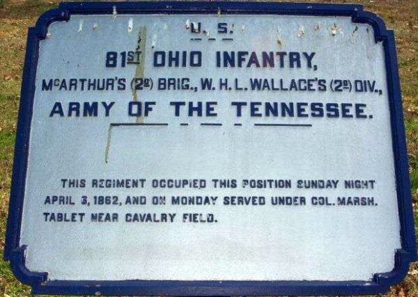 U.S. 8TH OHIO INFANTRY MEMORIAL PLAQUE III