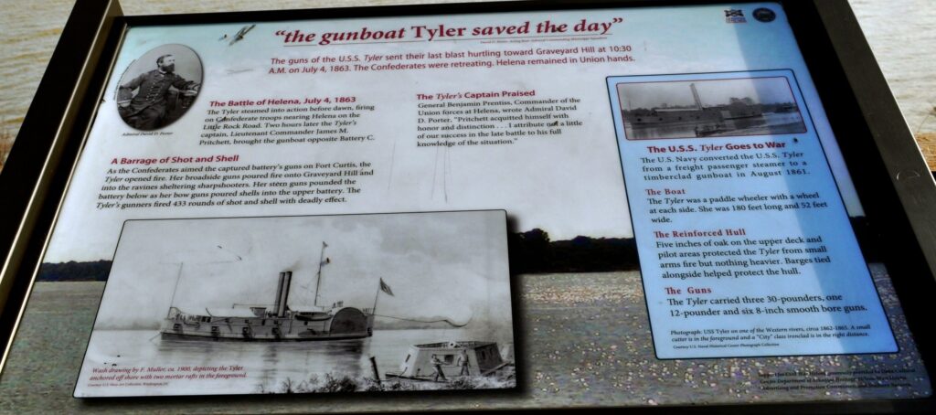 “THE GUNBOAT TYLER SAVED THE DAY” WAR MEMORIAL PANEL