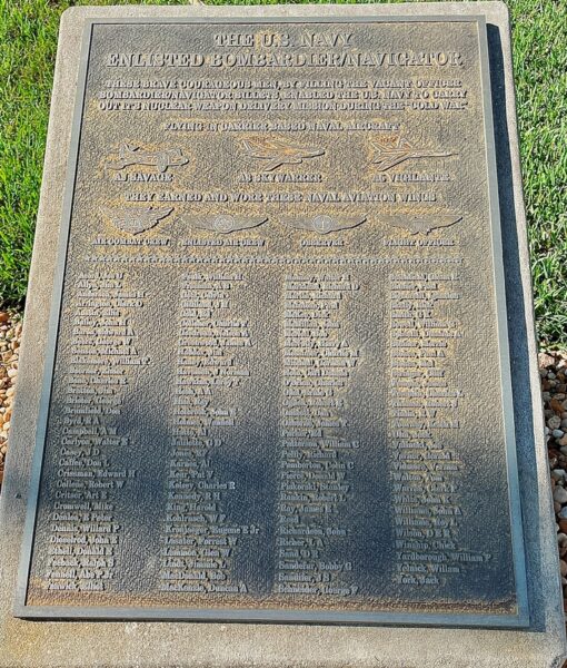 THE U.S. NAVY ENLISTED BOMBARDIER/NAVIGATOR MEMORIAL