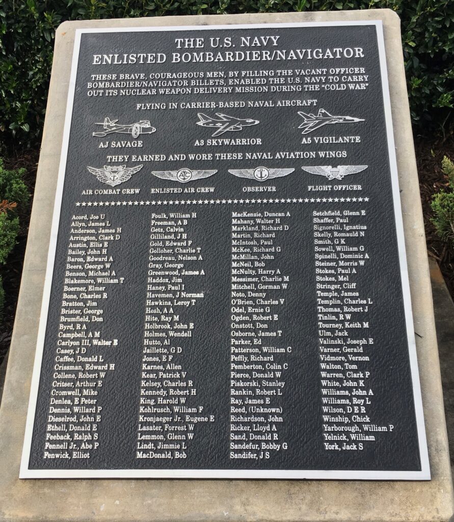 THE U.S. NAVY ENLISTED BOMBARDIER/NAVIGATOR MEMORIAL II