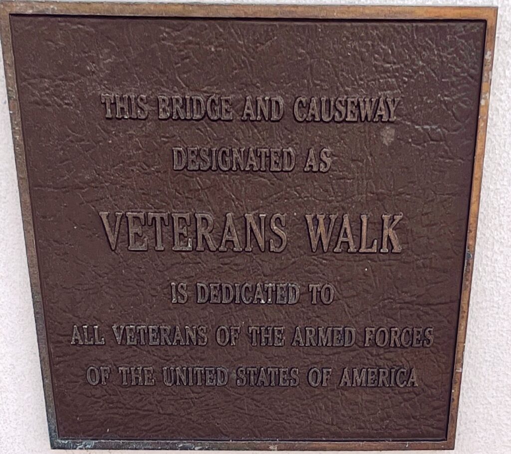 VERO BEACH VETERANS WALK MEMORIAL PLAQUE