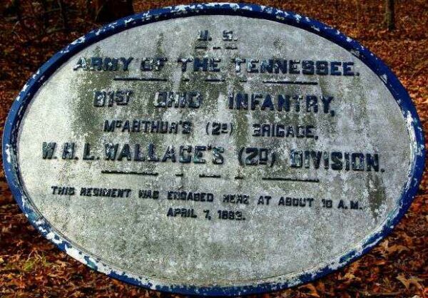 U.S. 81ST OHIO INFANTRY MEMORIAL PLAQUE II