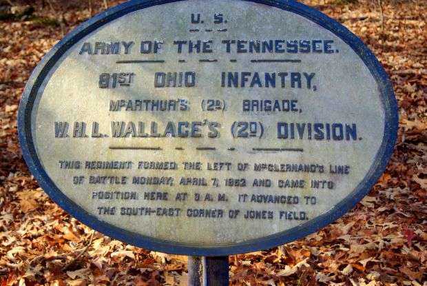 U.S. 81ST OHIO INFANTRY MEMORIAL PLAQUE I