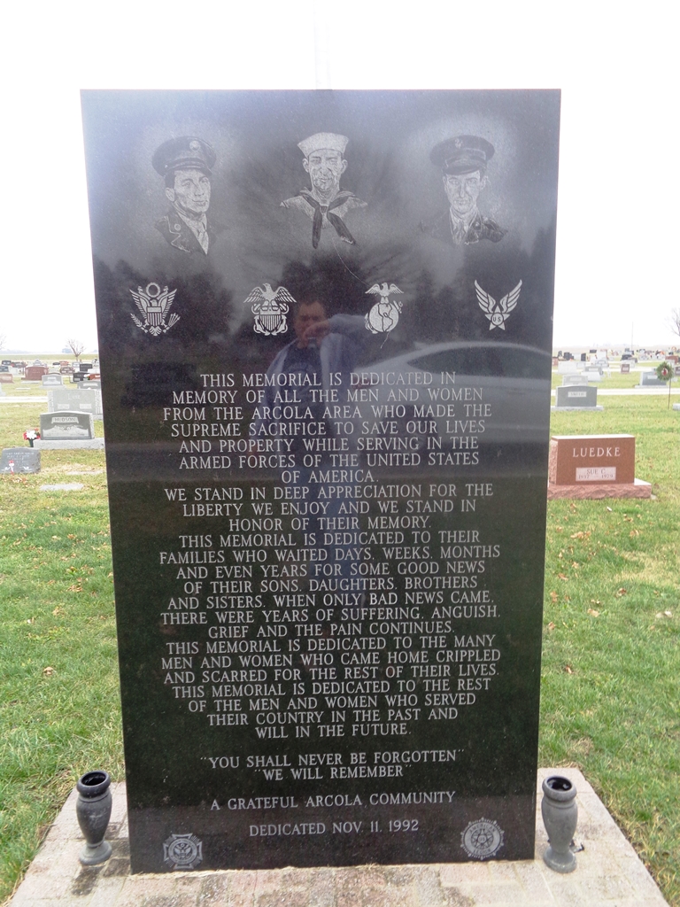 ARCOLA AREA VETERANS MEMORIAL