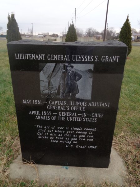 LIEUTENANT GENERAL ULYSSES S. GRANT WAR MEMORIAL FRONT