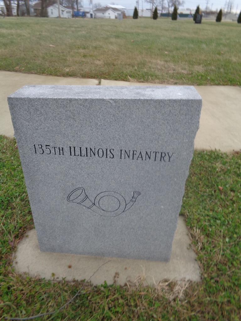 135TH ILLINOIS INFANTRY WAR MEMORIAL BACK