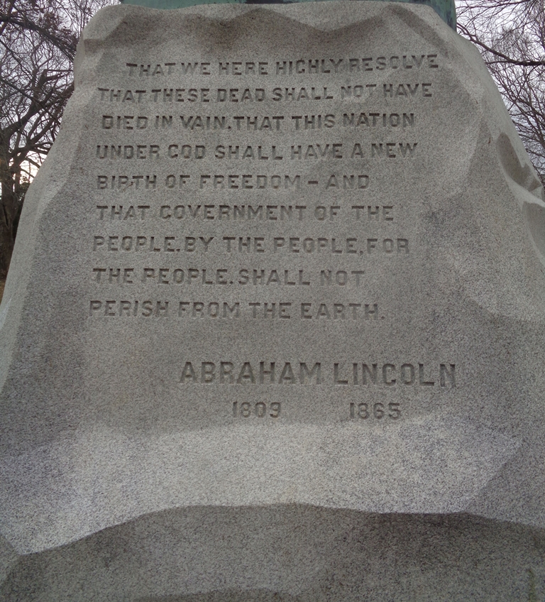 ABRAHAM LINCOLN GETTYSBURG ADDRESS MEMORIAL SIDE A
