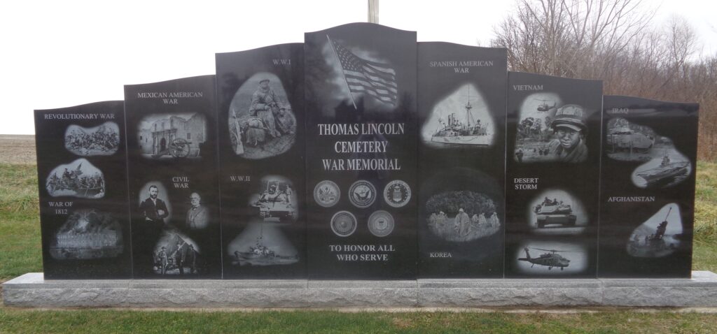 THOMAS LINCOLN CEMETERY WAR MEMORIAL
