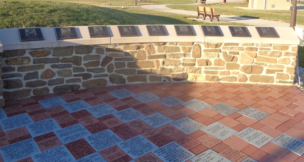 CITY OF HIGHLAND VETERANS MEMORIAL HONOR PLAQUE WALL A