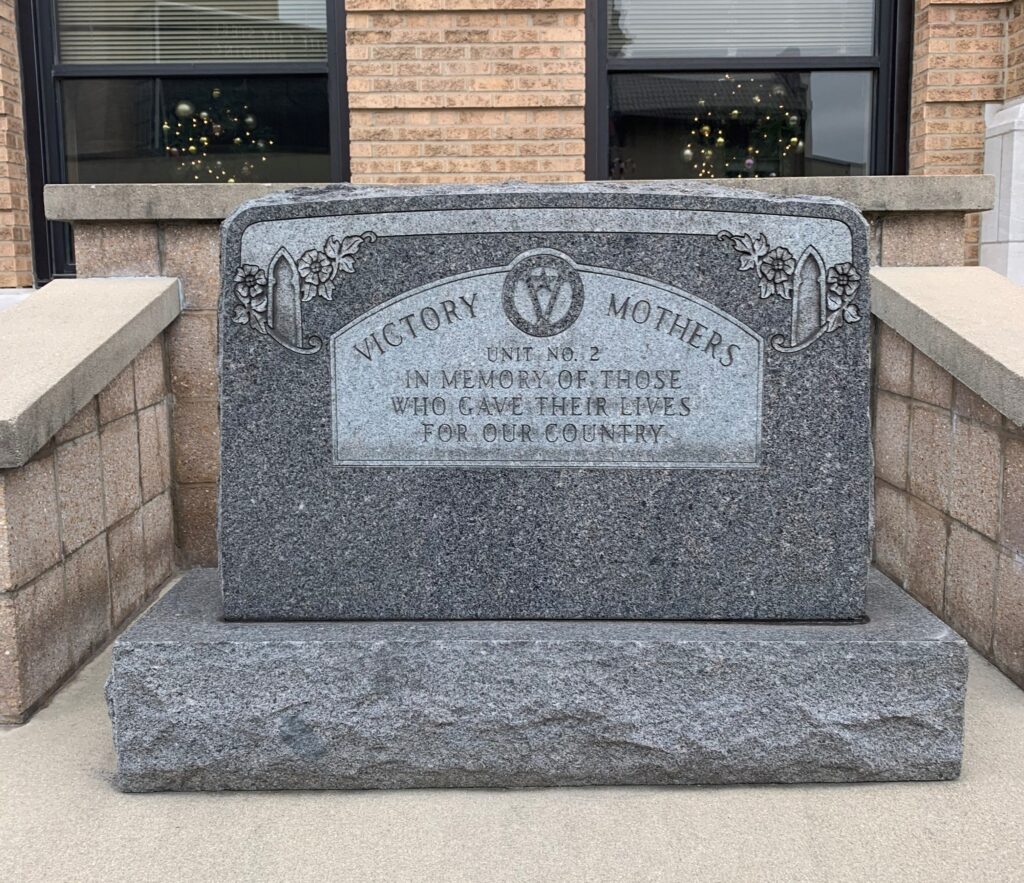 VICTORY MOTHERS UNIT NO. 2 WAR MEMORIAL