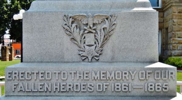 MONROE COUNTY CIVIL WAR MEMORIAL DEDICATION STONE