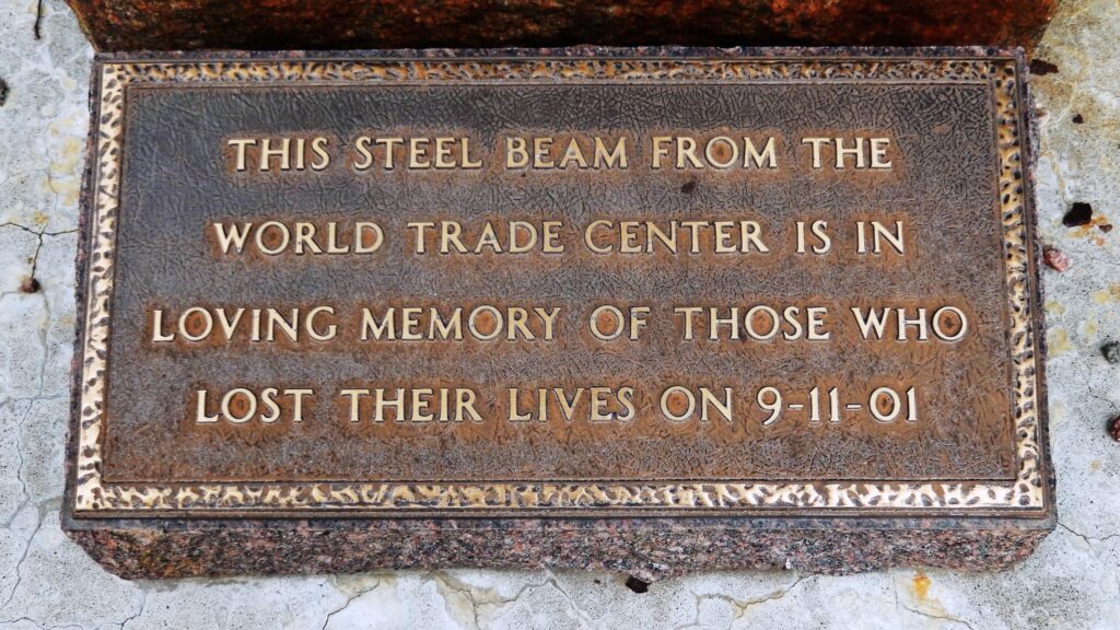 PHILLIPSBURG 9-11-01 MEMORIAL PLAQUE