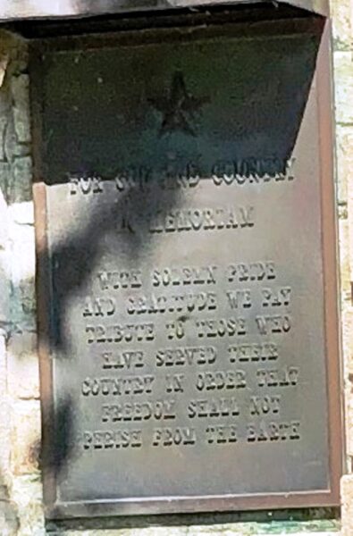 KENTON COUNTY WAR MEMORIAL PLAQUE