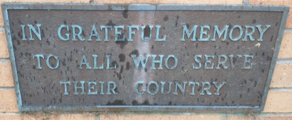 JASPER ALL VETERANS MEMORIAL PLAQUE