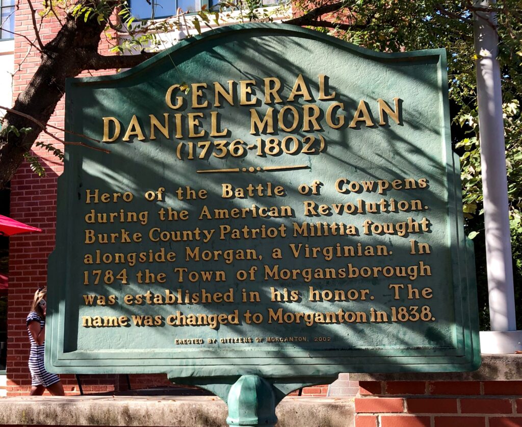 GENERAL DANIEL MORGAN REVOLUTIONARY WAR MEMORIAL MARKER