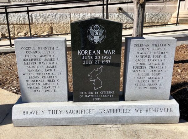 HAYWOOD COUNTY KOREAN WAR MEMORIAL