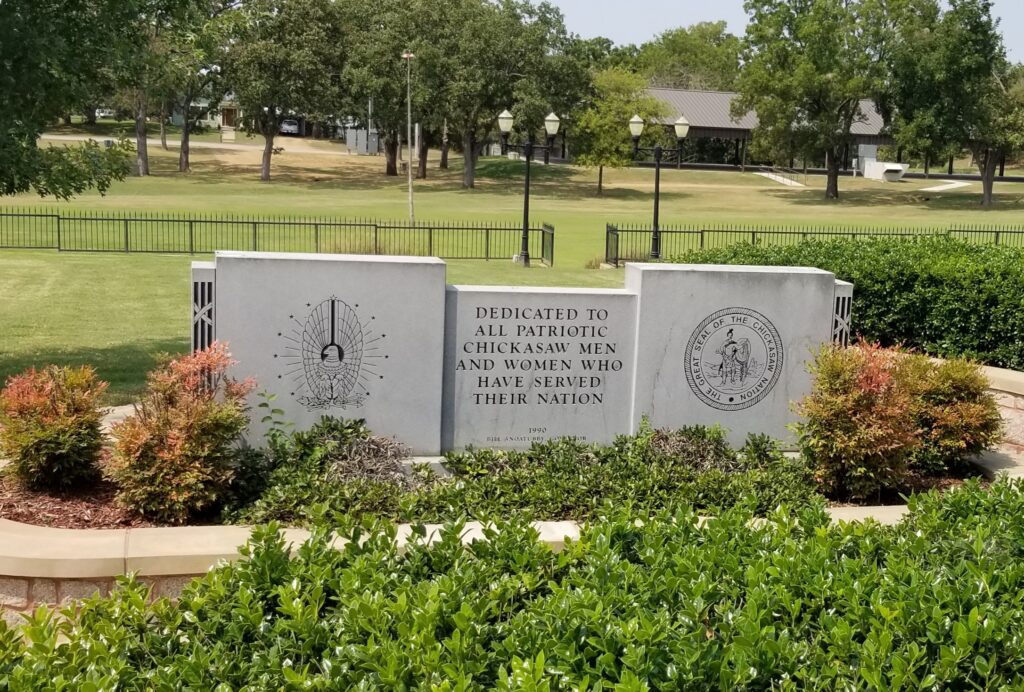 ALL PATRIOTIC CHICKASAW WHO HAVE SERVED THEIR NATION MEMORIAL