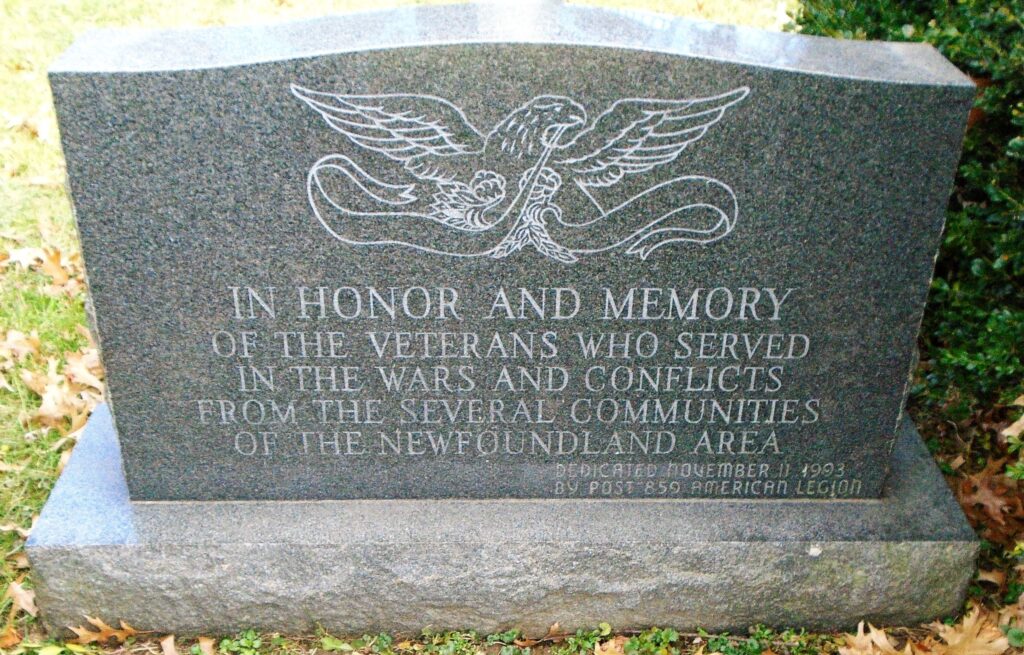 NEWFOUNDLAND AREA WAR VETERANS MEMORIAL