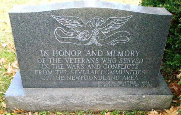 NEWFOUNDLAND AREA WAR VETERANS MEMORIAL