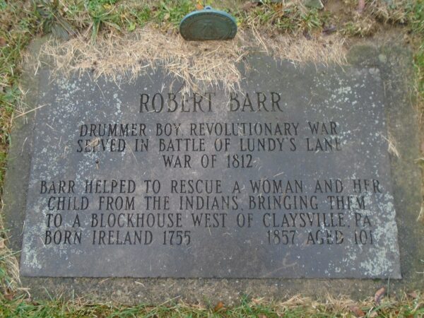 ROBERT BARR DRUMMER BOY WAR MEMORIAL TABLET