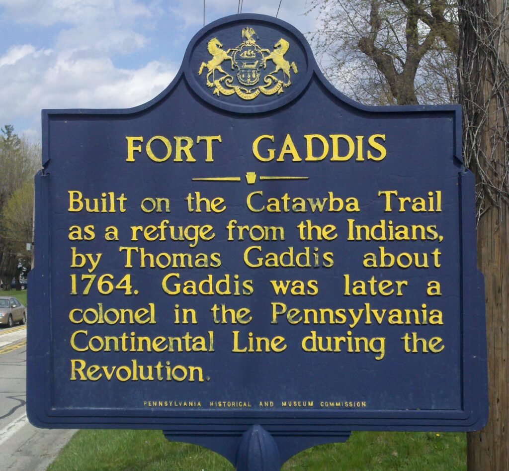FORT GADDIS REVOLUTIONARY WAR MEMORIAL MARKER
