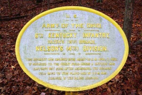 U.S. 6TH KENTUCKY INFANTRY MEMORIAL PLAQUE