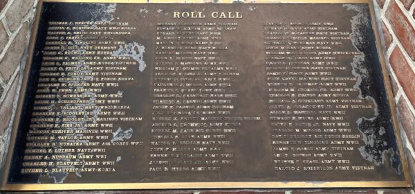 MOLLEVILLE FARM POST 467 WAR MEMORIAL PLAQUE B