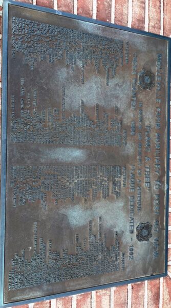 “PLANT A TREE” IN HONOR OR MEMORY OF A VETERAN MEMORIAL PLAQUE