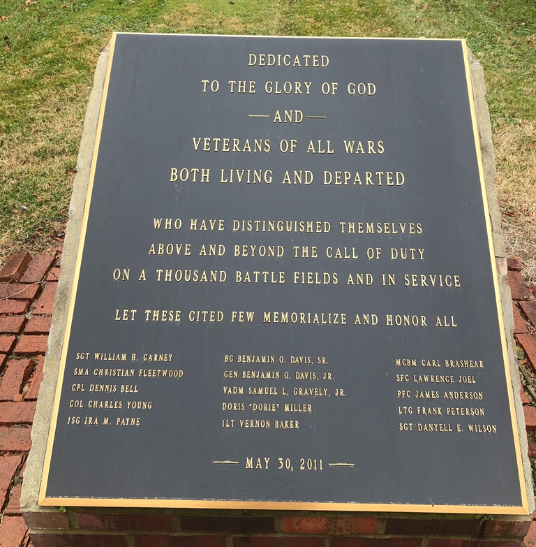 DEDICATED TO THE GLORY OF GOD ALL WARS MEMORIAL