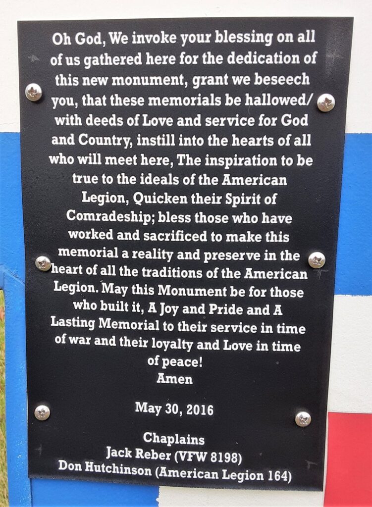 GROVE CITY HONOR ROLL MEMORIAL PLAQUE