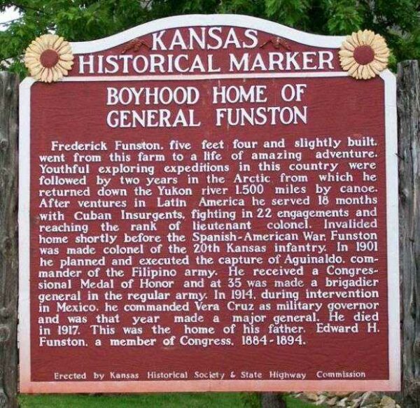 GENERAL FREDERICK FUNSTON MEMORIAL MARKER