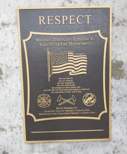 BENT AND TWISTED METAL SEPEMBER 11, 2001 MEMORIAL PLAQUE D