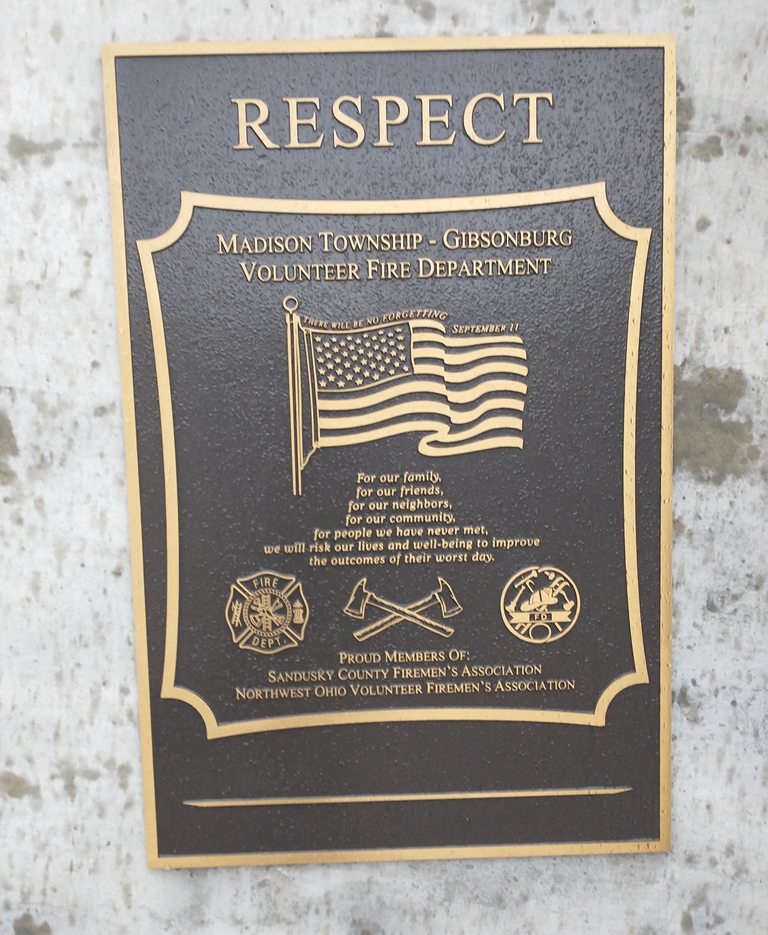 BENT AND TWISTED METAL SEPEMBER 11, 2001 MEMORIAL PLAQUE D